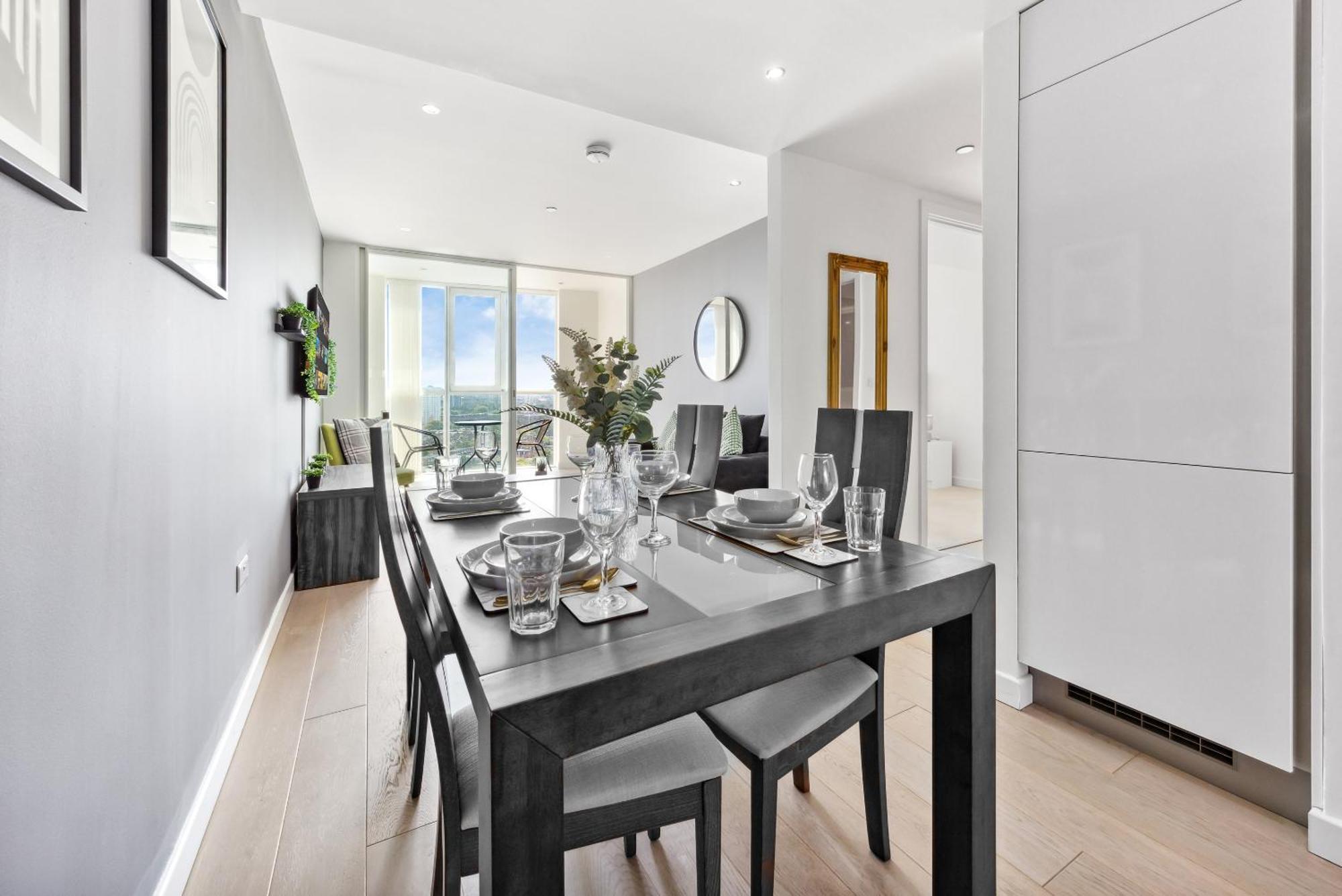 Sky Scraper Luxury 1br Roof Terrace And Gym Bed & Breakfast